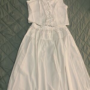 Elegant White Polyester Blouse